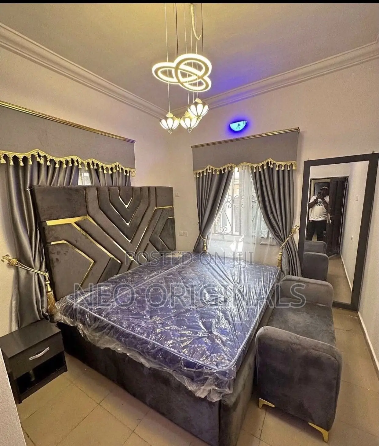 Diagonal Design Bed Frame