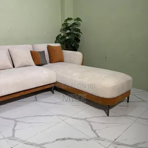 L Shape With Pillows Back And
