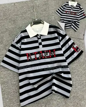 Quality Stripe Collar Neck Shirt