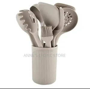 11-Piece Silicone Kitchen Utensils Set With Holder