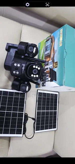 4 Lens Howfar Aov Solar CCTV Camera