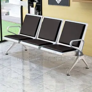 Leather Padded Waiting Room Chair