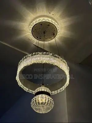 Luxury Crystal Ring Chandelier Ceiling Light – Modern Pendant Light