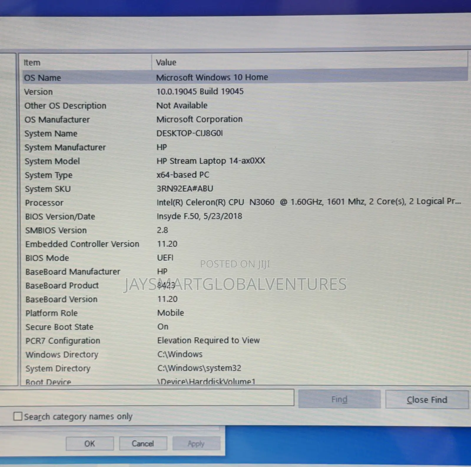 Laptop HP Stream 14 4GB Intel SSD 32GB