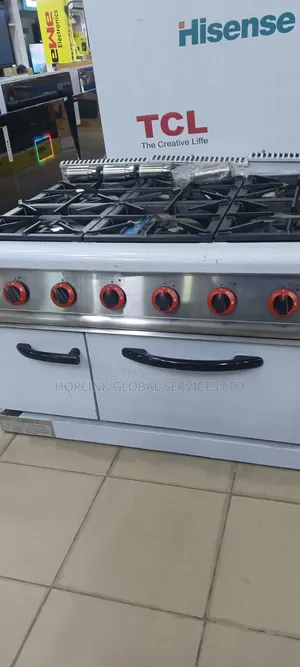 High Quality Industrial Standing Gas Cooker With Oven and Gray, Six B