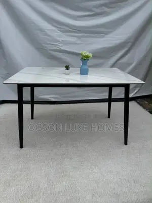 (90 by 180cm) Dining Table Marble Top