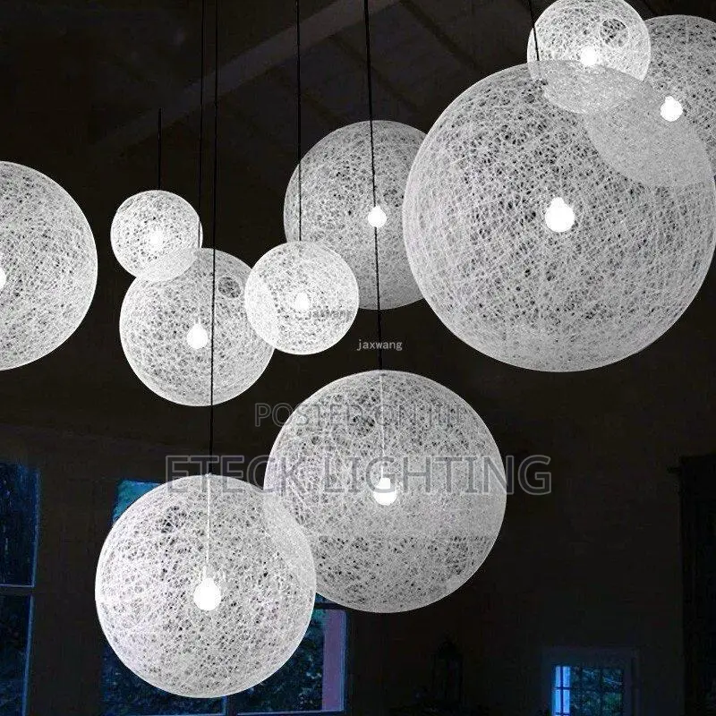 Modern Hemp Single Drop Chandelier Light