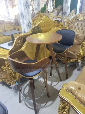Set of Bar Table and Chairs.