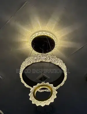 Modern Luxury Crystal Chandelier – Elegant Ring Pendant Ceiling Light