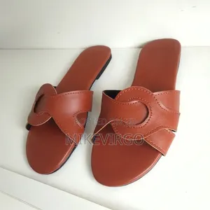 Female Leather Slippers