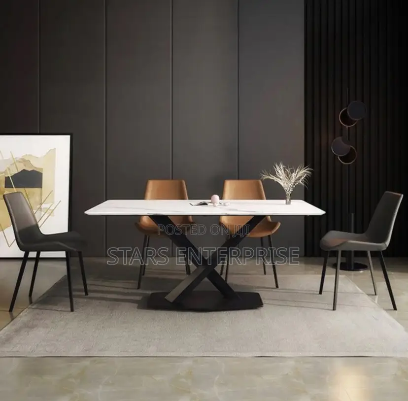 6 Seater Marble Dining Set
