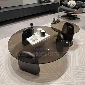 Contemporary Elegant Glass Coffee Table