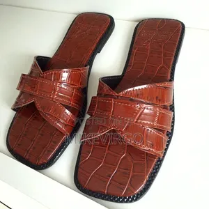 Female Leather Slippers