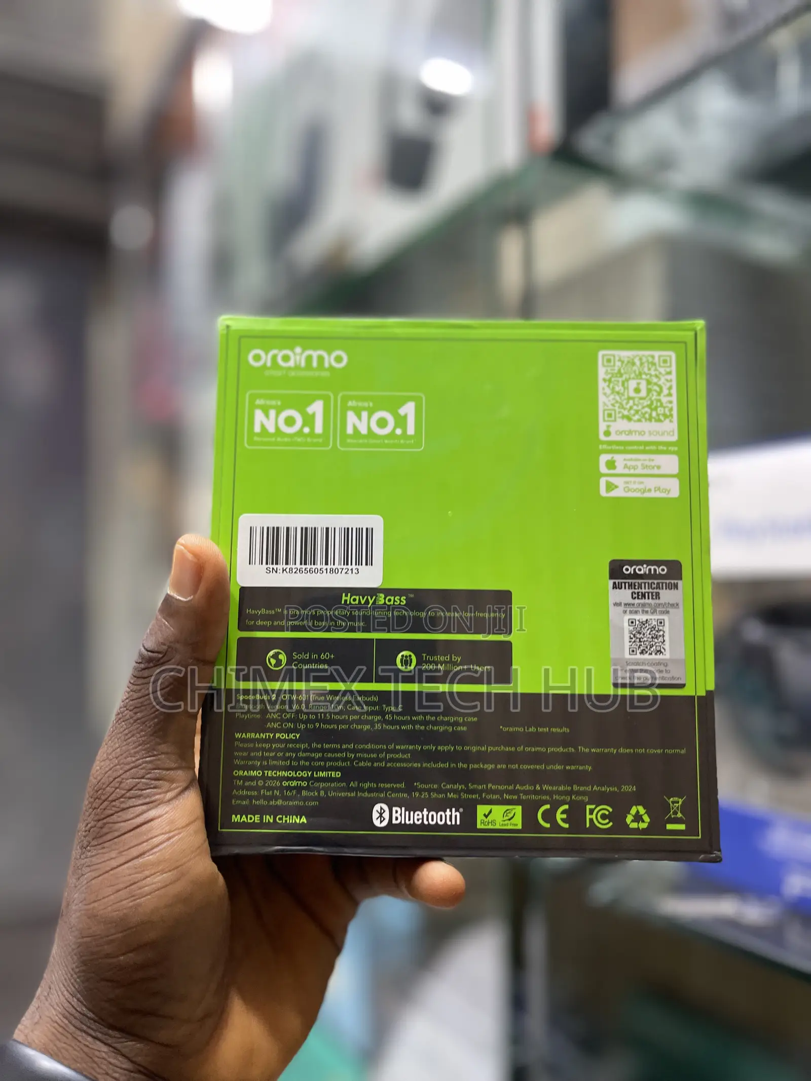 Oraimo SpaceBuds 2 BLUETOOTH EARBUD