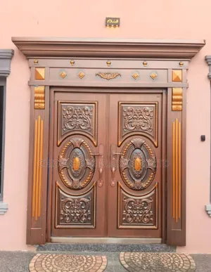 Luxury Copper Cast Door With Ark Heavy Duty Security Standard 7FT