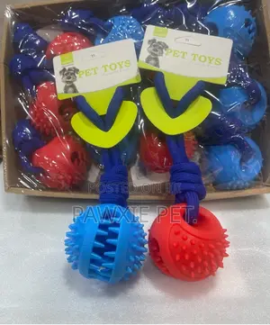 Nunbell Pet Treat Dispenser Ball Rope Toy