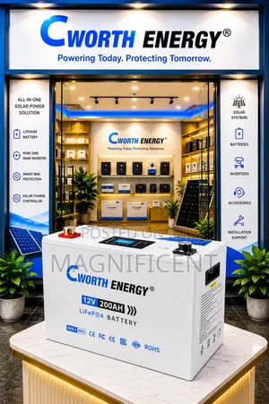 Cworth Energy 12v 200ah Lifepo4 Lithium Battery