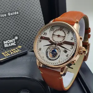 High Quality Mont Blanc Leather Watch