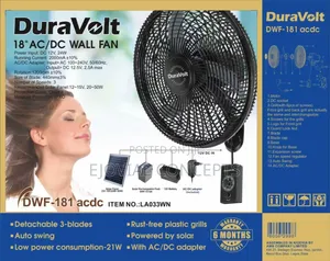 Duravolt 18" ACdc Wall Fan DWF-181acdc