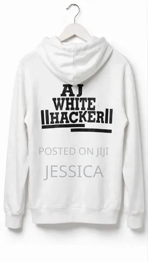White AJ-Tech Brighter Futures Hoodie - AJ White Hacker Back - Unisex