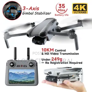 XIL 017 GPS HD Drone 3-Axis Gimbal,Touch Screen Remote 2 Battery