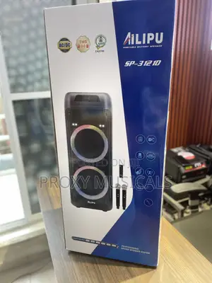 Ailipu Double 12inches Rechargeable Bluetooth Party Speaker With Mics