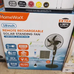 HOMEWORX Rechargeable Standing Fan "18" Inches