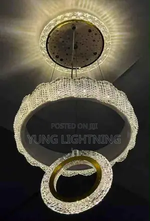 Luxury Crystal Ring Pendant Chandelier 