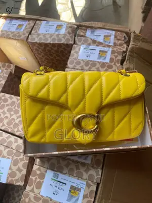 Classic Yellow Luxury Shoulder Bag