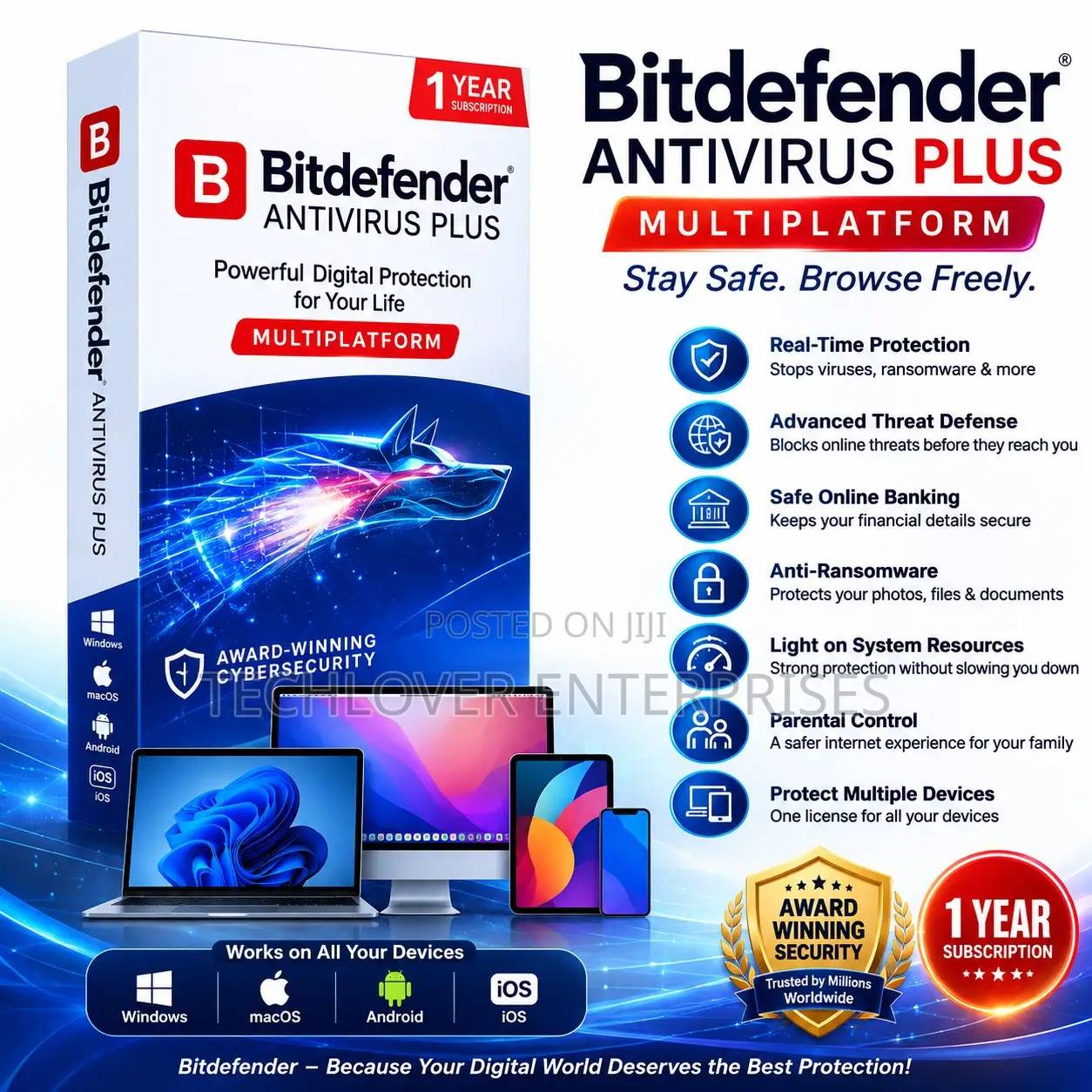 Bitdefender Antivirus Multiplaform 1 Year