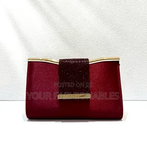 Chic Burgundy Clutch Purse