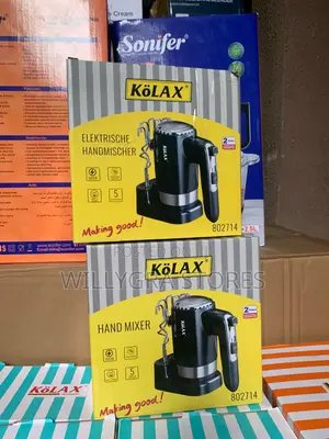 KOLAX Electric Hand Mixer 600W Handheld Mixer With Whisk Dough Hook