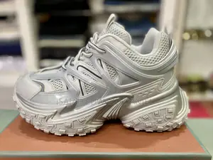 Chunky Trail Style Sneakers Silver/Grey (Brand New)