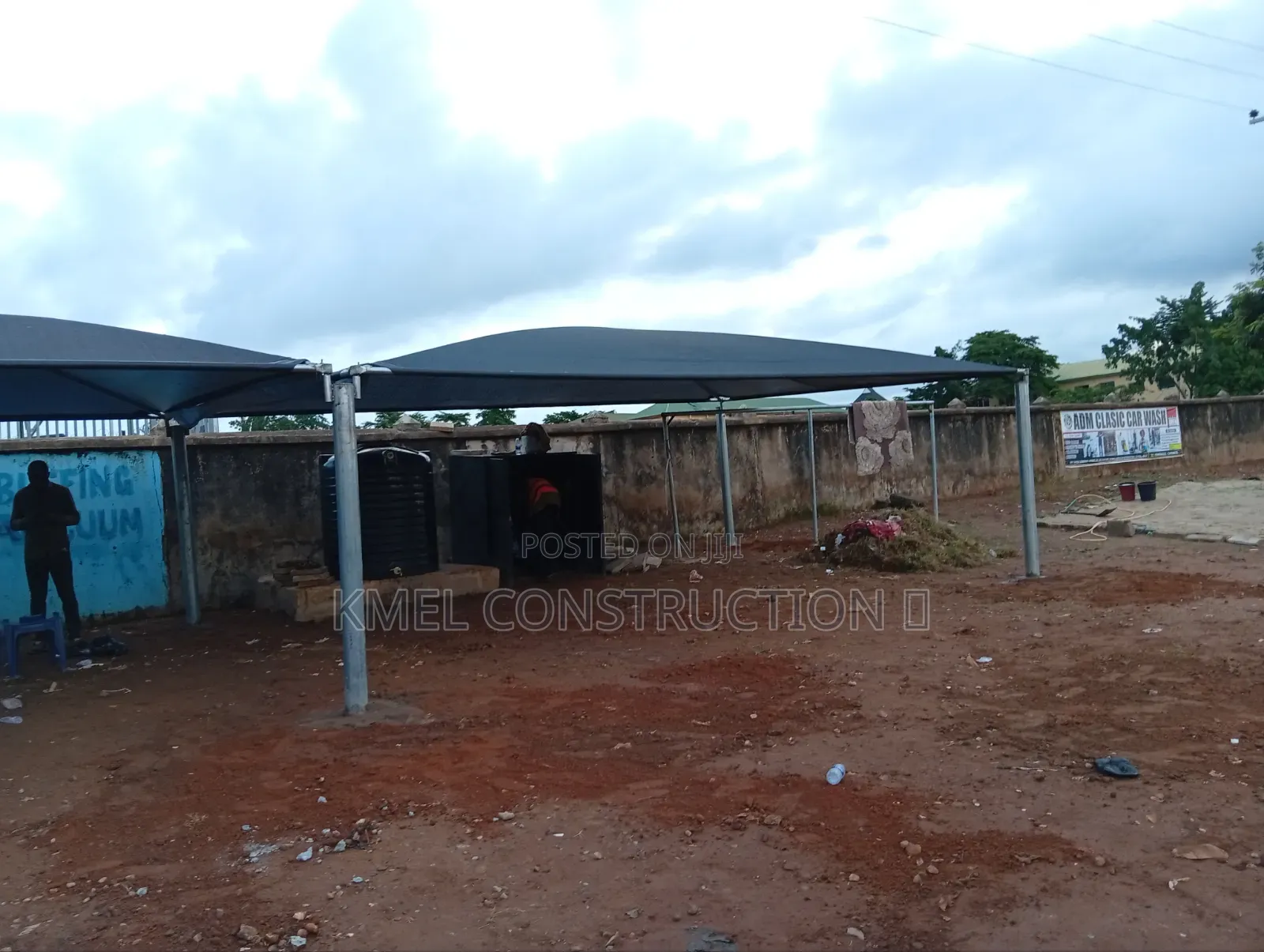 Five Inches Commercial Galvanized Pipe Carport Shade.