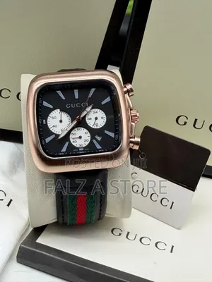 Gucci Leather (Active Chronography) Wristwatch Quartz Movement