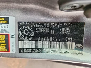 Toyota Camry 2016 Gray