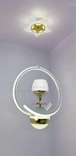 Modern Ring LED Pendant Chandelier With Crystal Shade