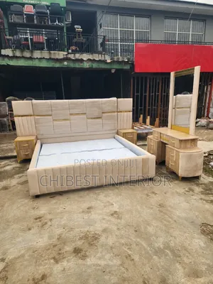 6by6 Executive Bed With Dressing Mirror and Cupboards