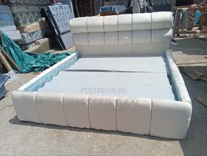 Cream Colour Family Size Bed Frame