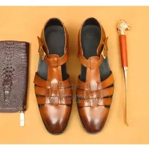 Brown Men's Patina Oxford Shoe Sandal