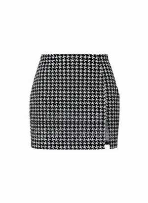 Patterned Mini Skirt