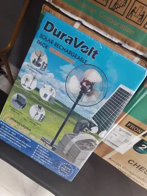 Duravolt Rechargeable Solar Pack; 5 in 1 With Best Plug in of DC Fan