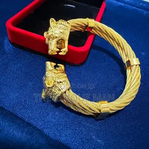 Wolf Head Quality Male Bracelet