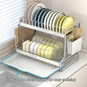 2 Layer Stainless Dish Rack