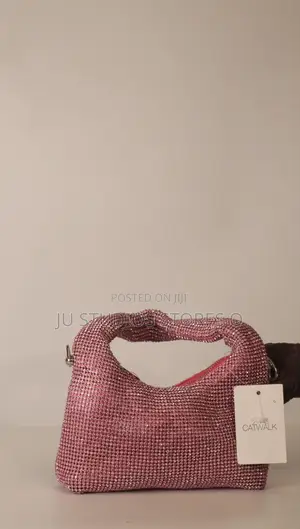 Catwalk Pink Rhinestone Shoulder Bag