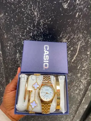 Casio Female Bracelet and Watch Set