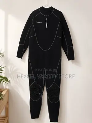 Black Long Sleeve Thermal Compression Jumpsuit