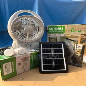 8inches Solar Rechargeable Table Fan |