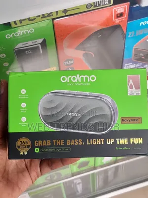 Oraimo SpaceBox OBS-382 Speaker - HavyBass, Light Show, 16H Playtime
