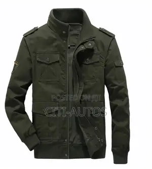 Winter Jacket Multi Pockets Fleece-Lined Windproof Military Jacket